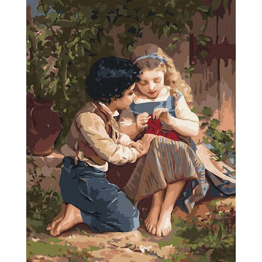 Ideyka Together in the garden Painting by Numbers Kit